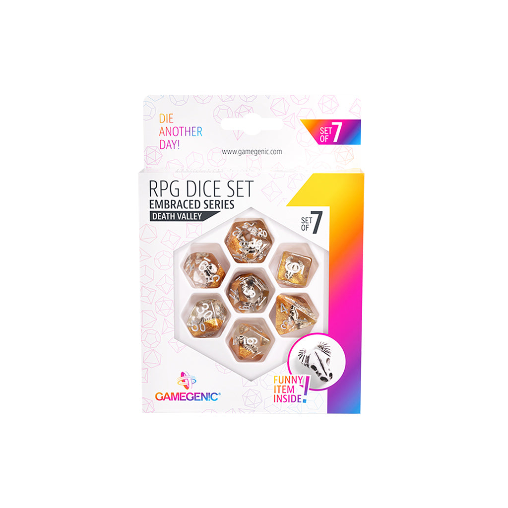 RPG Dice Set Embraced Series - Death Valley Set of 7 | Elderwoods