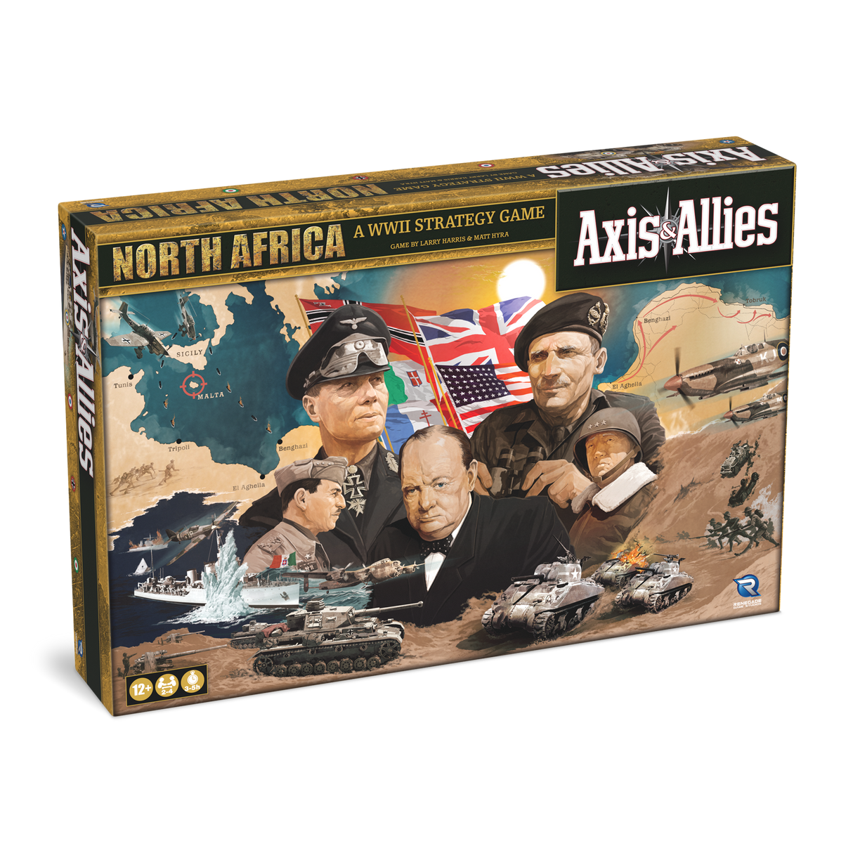 Axis & Allies: North Africa board game box | Elderwoods