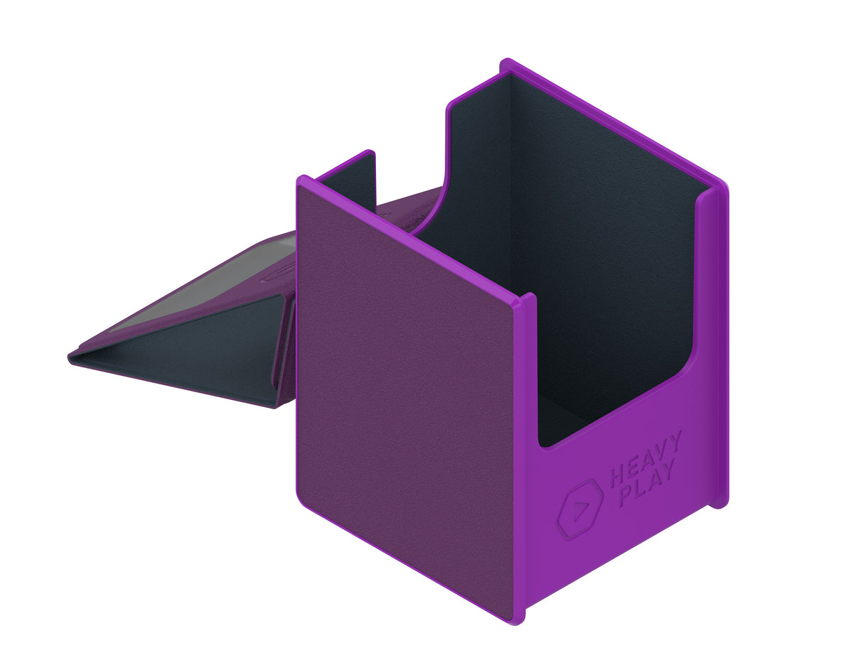 Heavy Play RFG Deckbox MAX 100DS: Noble Purple featuring magnetic closure