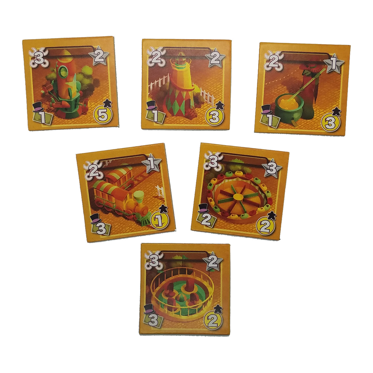 Imagineers game pieces and player boards