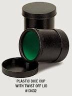 Dice Cup twist off cap