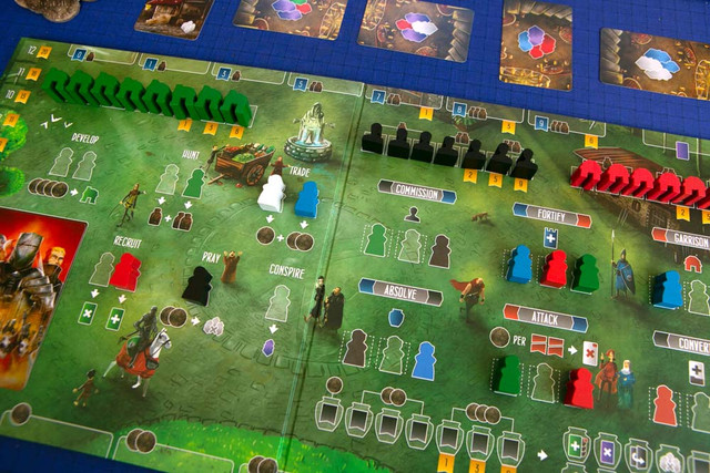 Paladins of the West Kingdom fortress and outpost tiles