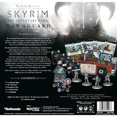 Elder Scrolls: Skyrim Dawnguard Expansion game components and vampire cards