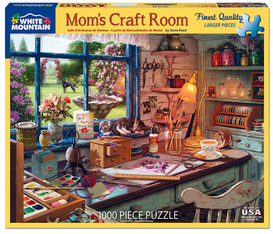 Mom’s Craft Room - 1000 Piece Jigsaw Puzzle White Mountain