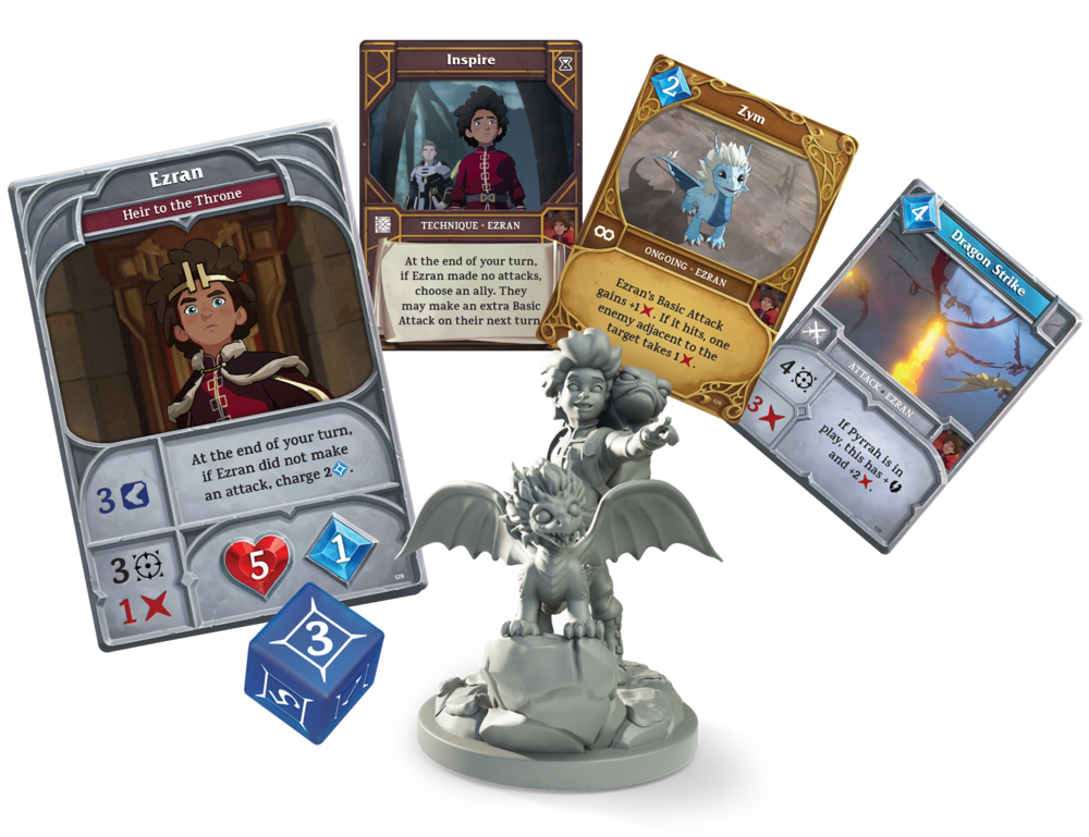 The Dragon Prince - Battlecharged game components and tokens