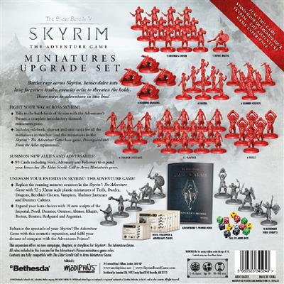 Elder Scrolls: Skyrim Miniatures Upgrade Set box contents and components