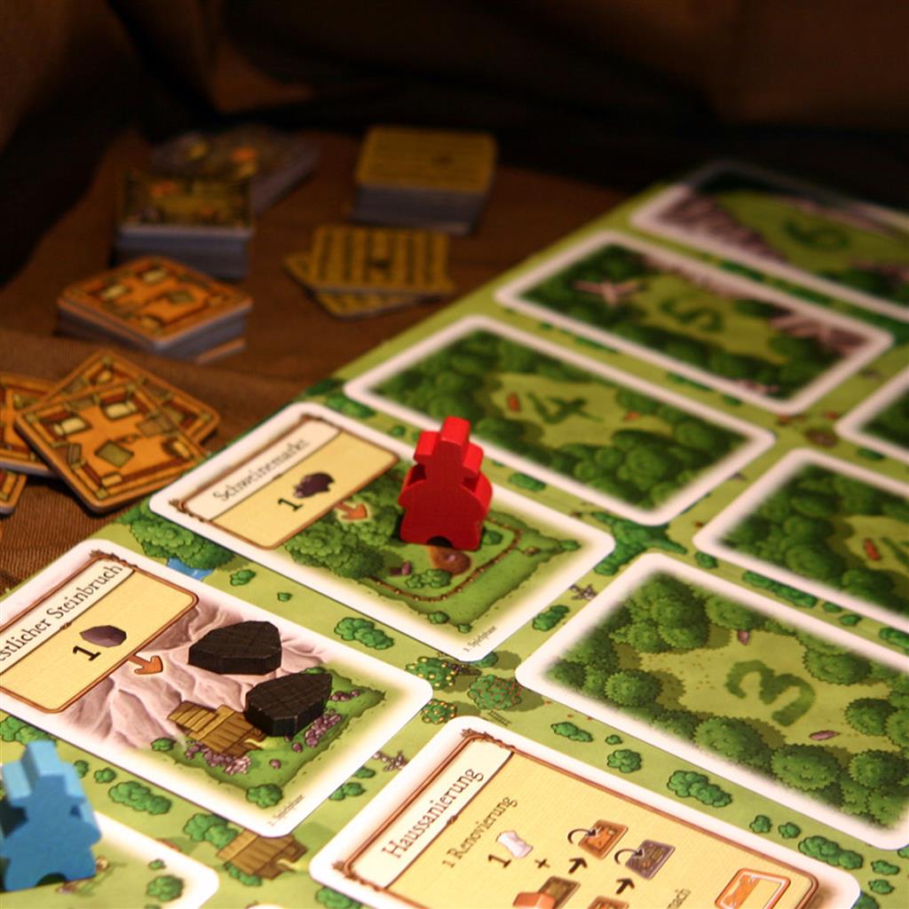 Agricola: Revised Edition gameplay setup with player farms