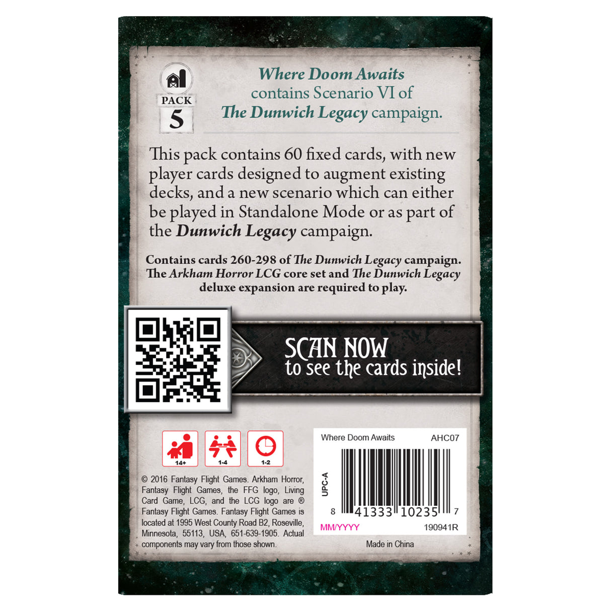 Arkham Horror: TCG - Where Doom Awaits