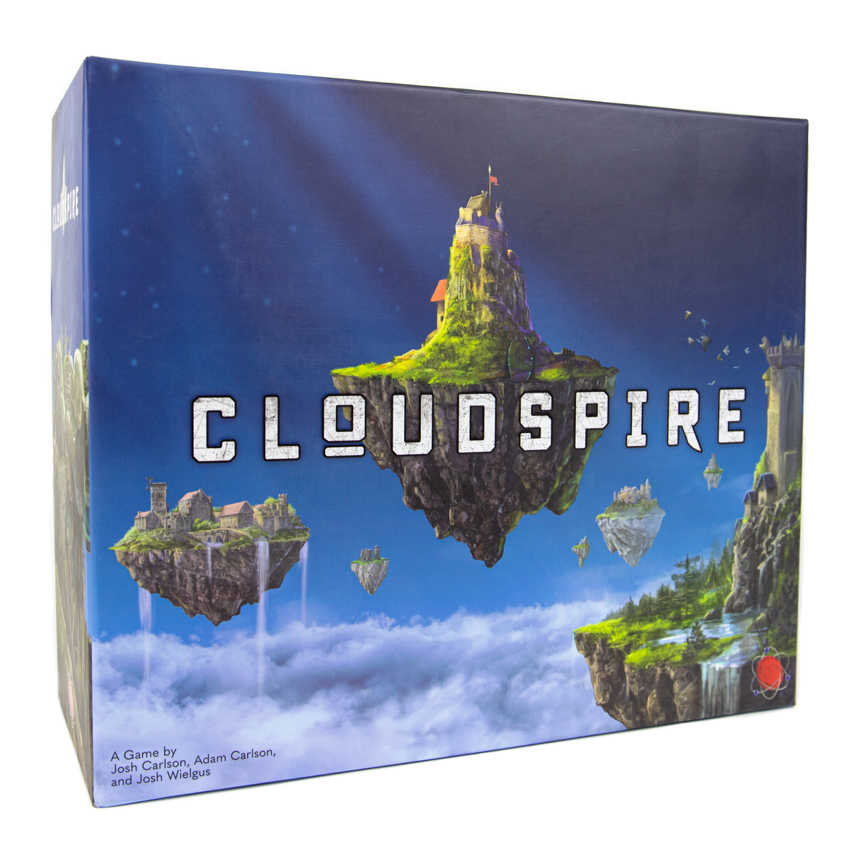Cloudspire tower defense strategy board game box | Elderwoods