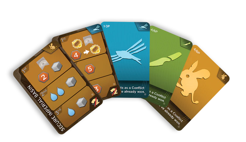 Dune: Imperium - Uprising gameplay setup with game board