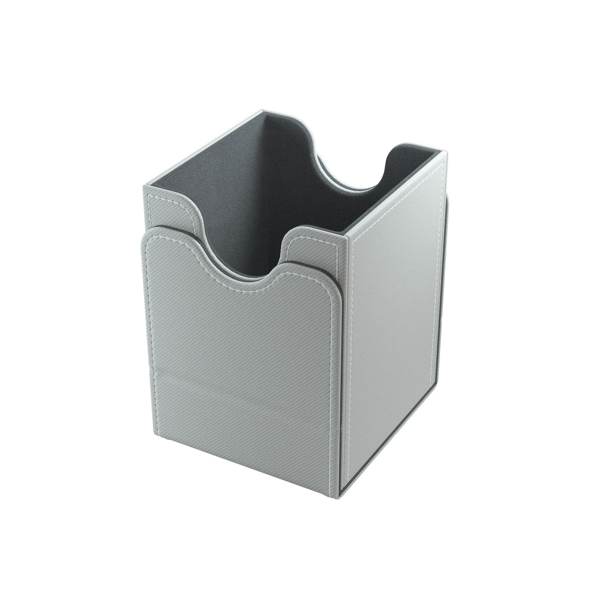 Gamegenic: Squire Deck Box 100plus White open with cards