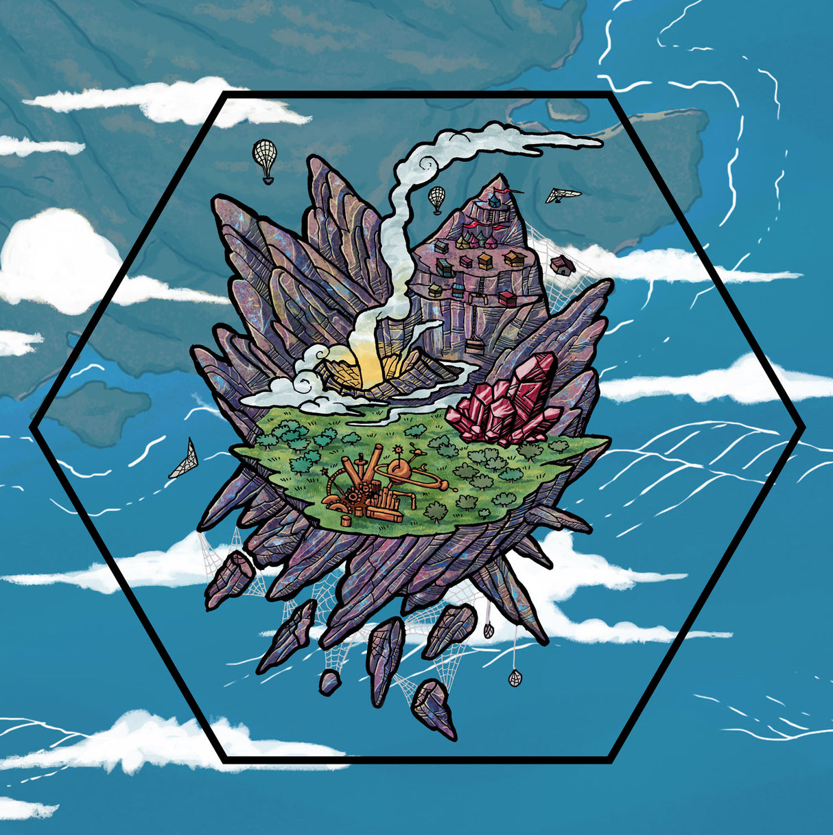 Inspirisles: Overisles RPG interior pages with illustrations