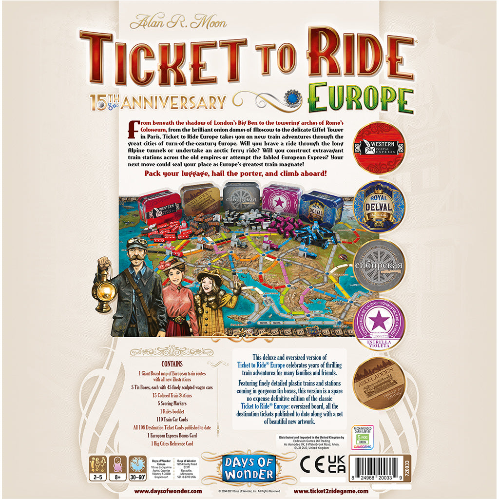 Ticket To Ride: Europe - 15th Anniversary