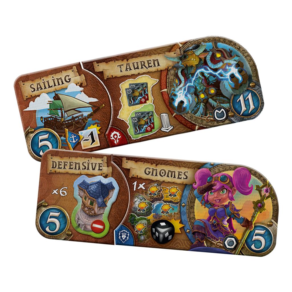 Small World: Small World of Warcraft detailed game pieces and race badges