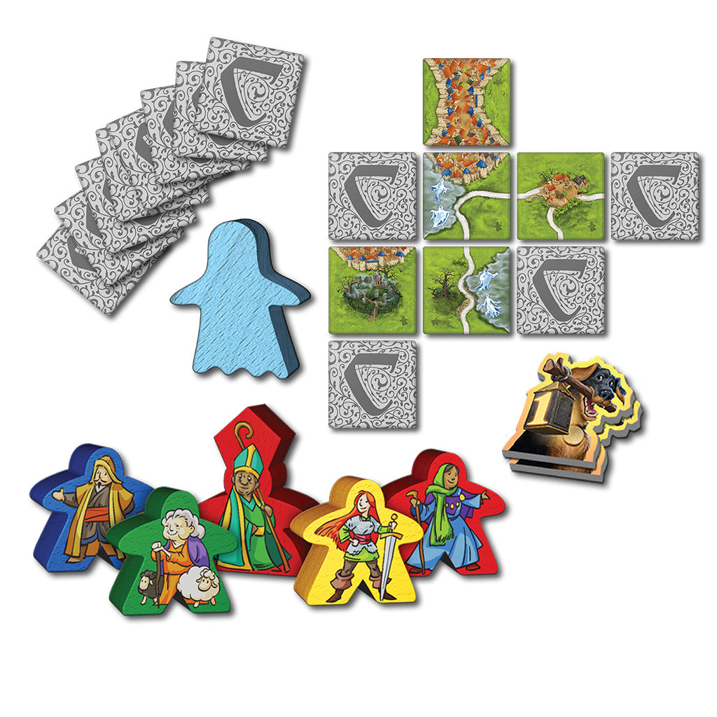 Mists Over Carcassonne board game gameplay setup