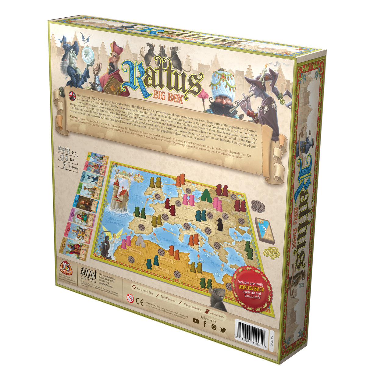 Rattus detailed game pieces and expansion content