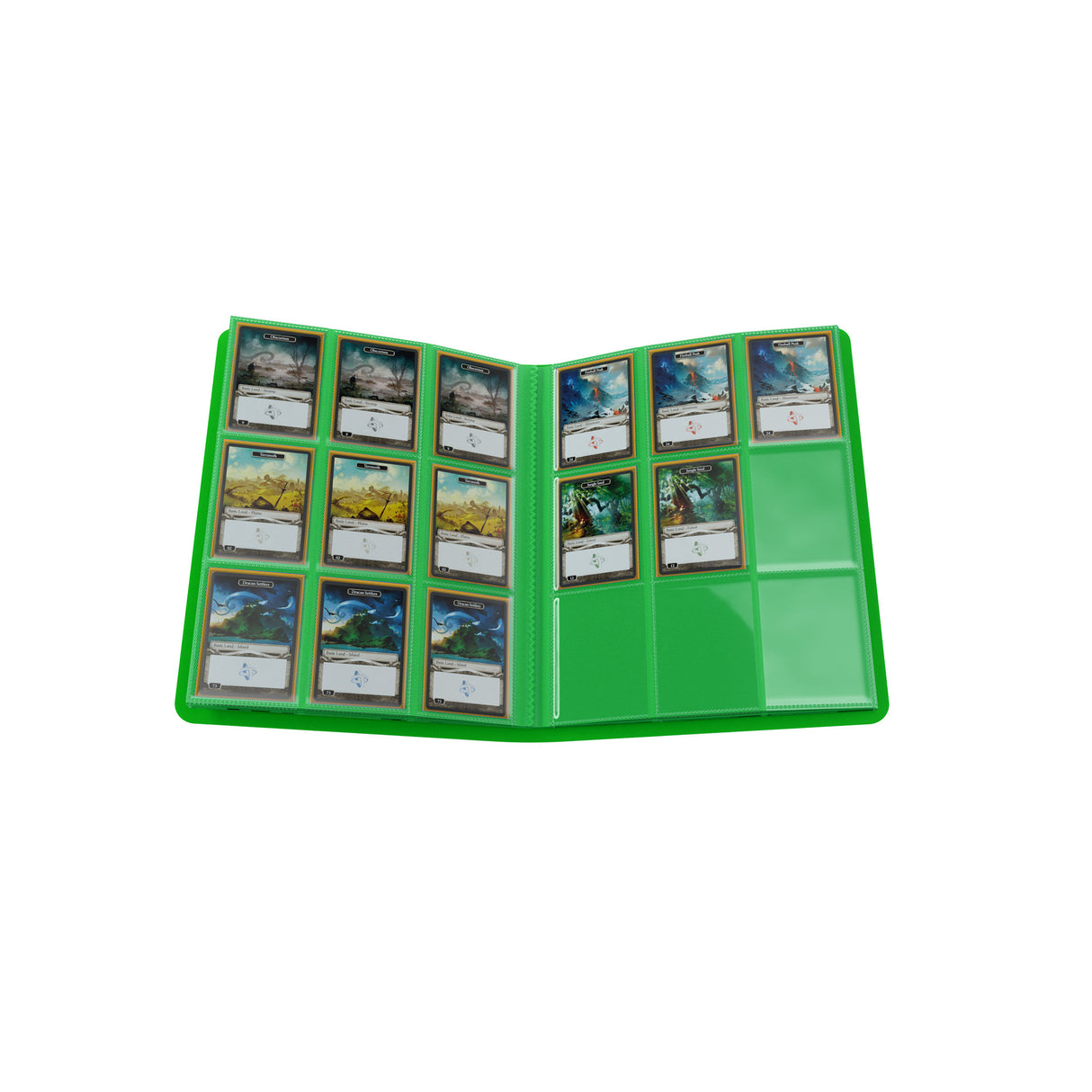 Gamegenic: Casual Album 18-pocket Green featuring card storage pages