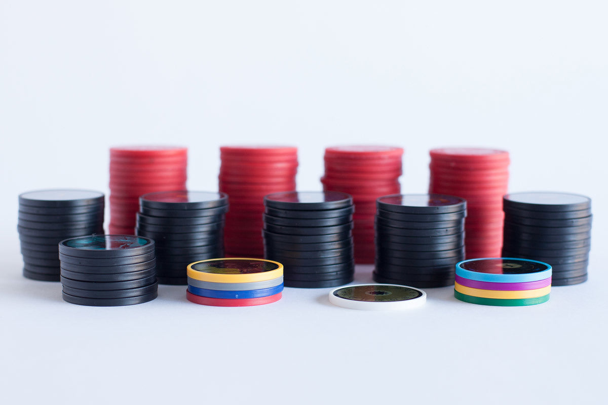 Too Many Bones tactical RPG board game components