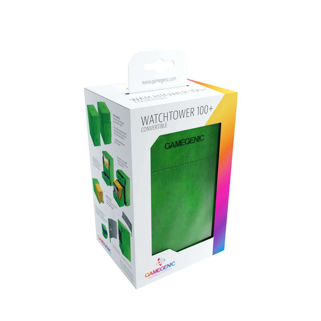 Gamegenic: Watchtower Deck Box 100plus Green in box