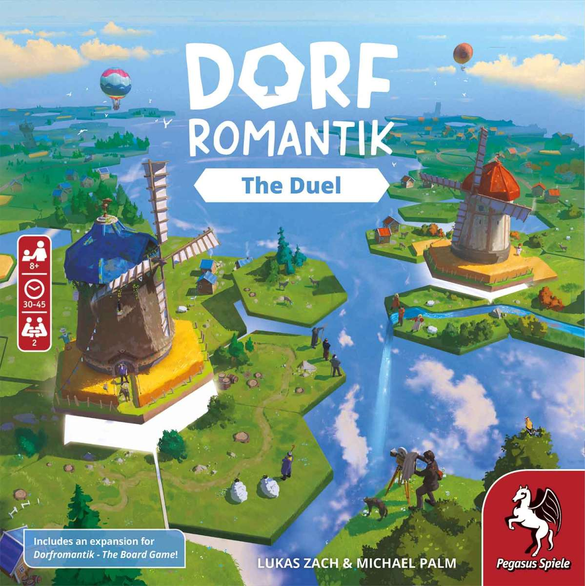 Dorfromantik: The Duel board game gameplay setup