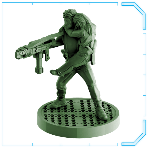 Aliens Board Game Get Away From Her You B***h detailed game pieces featuring iconic Aliens movie moments