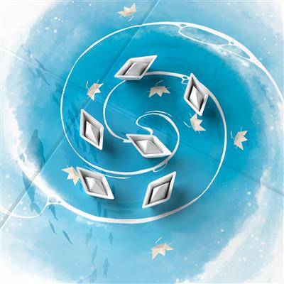 Namiji game components and panorama cards