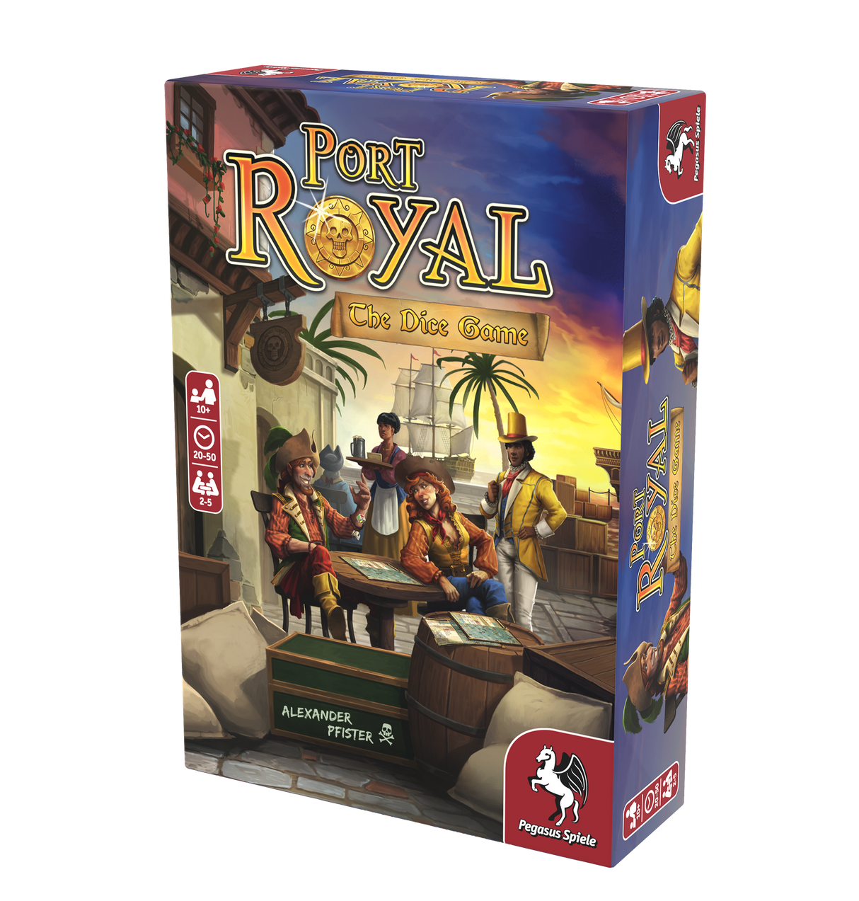 Port Royal: The Dice Game board game dice and components