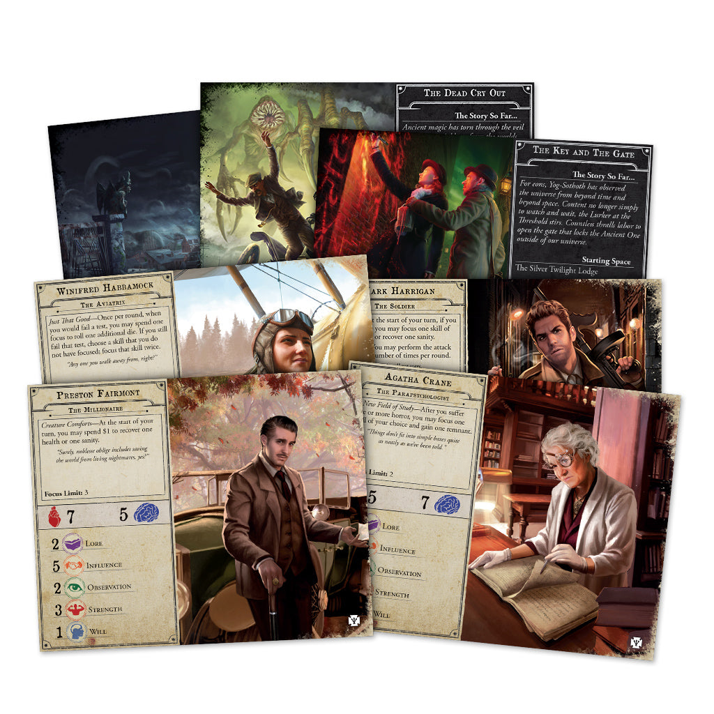 Arkham Horror: Secrets of the Order new investigator cards