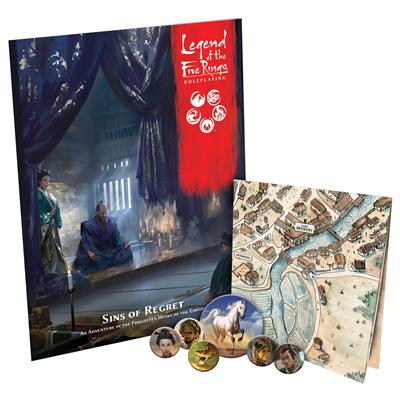 L5R RPG: Sins of Regret Legend of the Five Rings RPG interior pages with adventure content