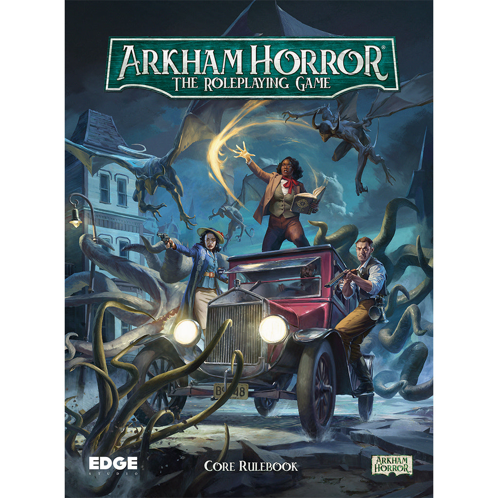 Arkham Horror RPG Core Rulebook RPG game mechanics and tables