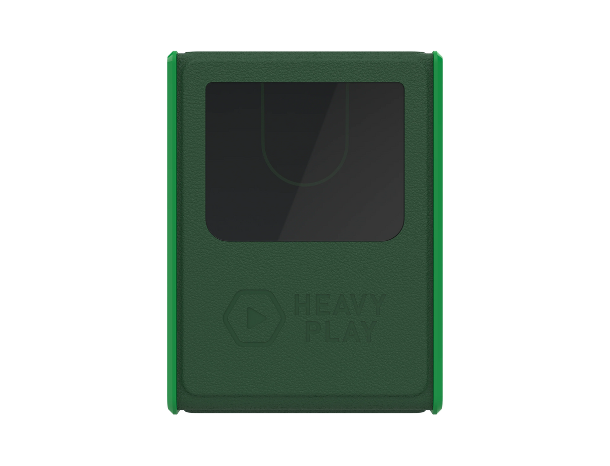 Heavy Play RFG Deckbox MAX 100DS: Ranger Green featuring magnetic closure