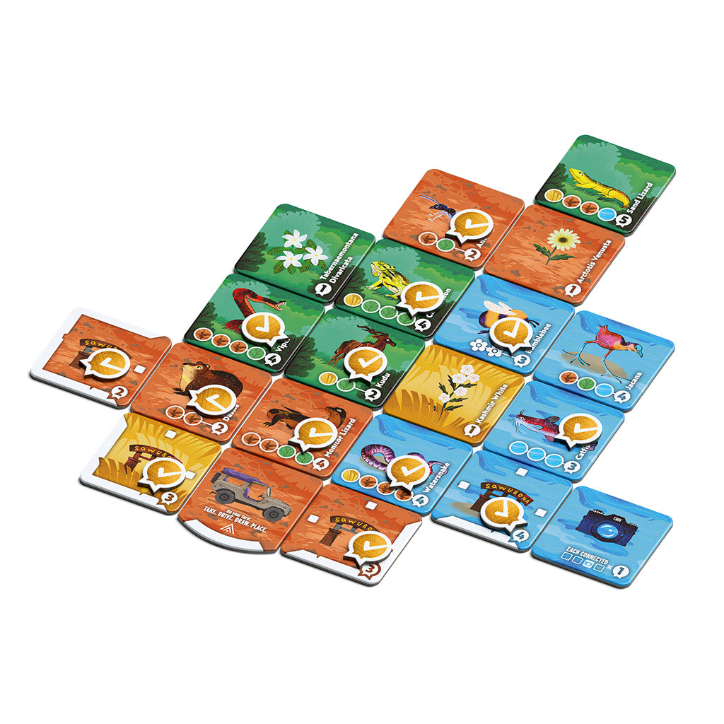 Habitats game components and scoring tracks