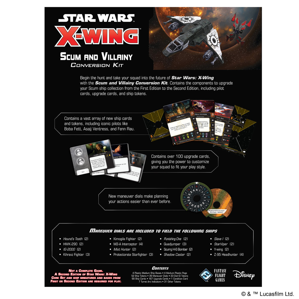 Star Wars X-Wing 2nd Ed: Scum and Villainy Conversion Kit