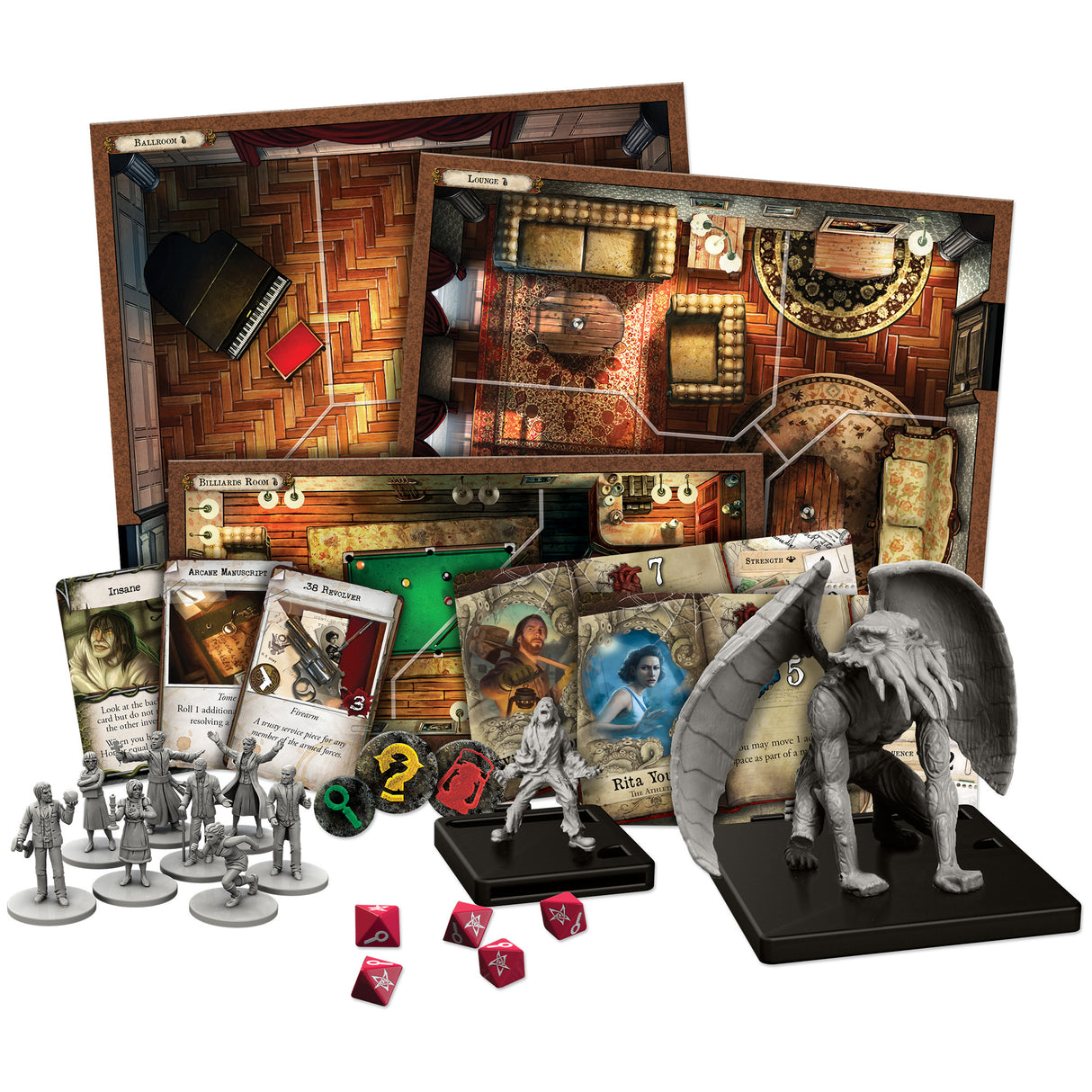 Mansions of Madness: 2nd Edition investigator miniatures