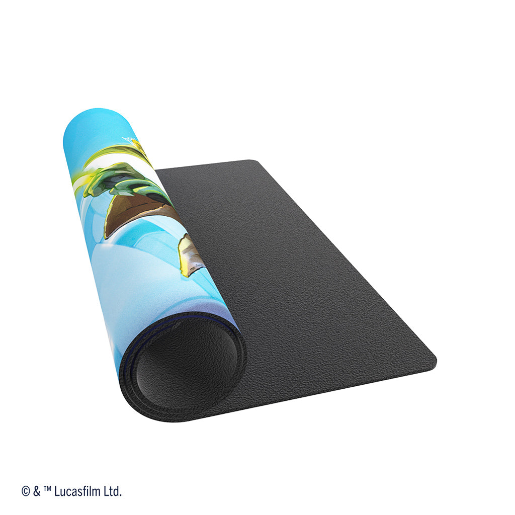 Star Wars: Unlimited - Yoda Game Mat detailed artwork close-up