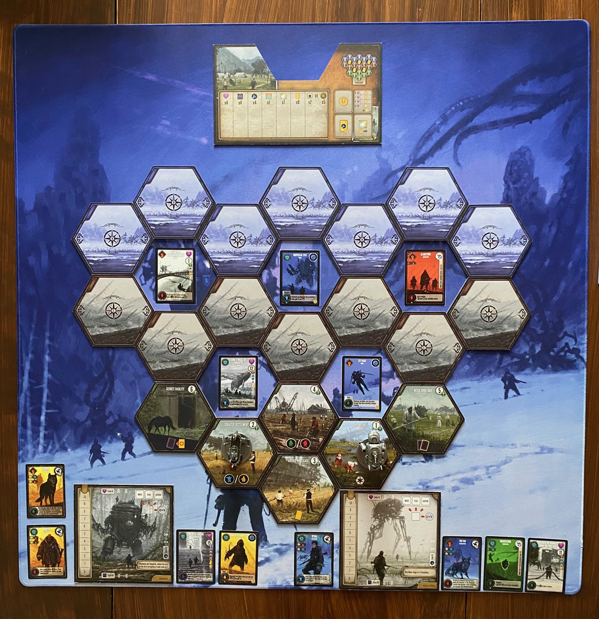 Expeditions - 3' x 3' Natural Rubber Playmat in use