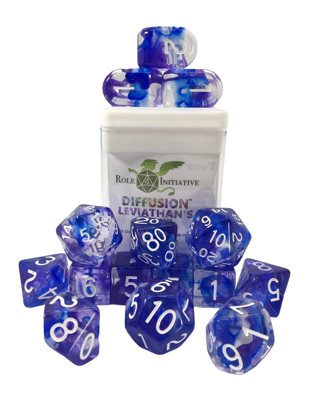 Polyhedral Dice: Diffusion Leviathans Wake - Set of 15 | Elderwoods