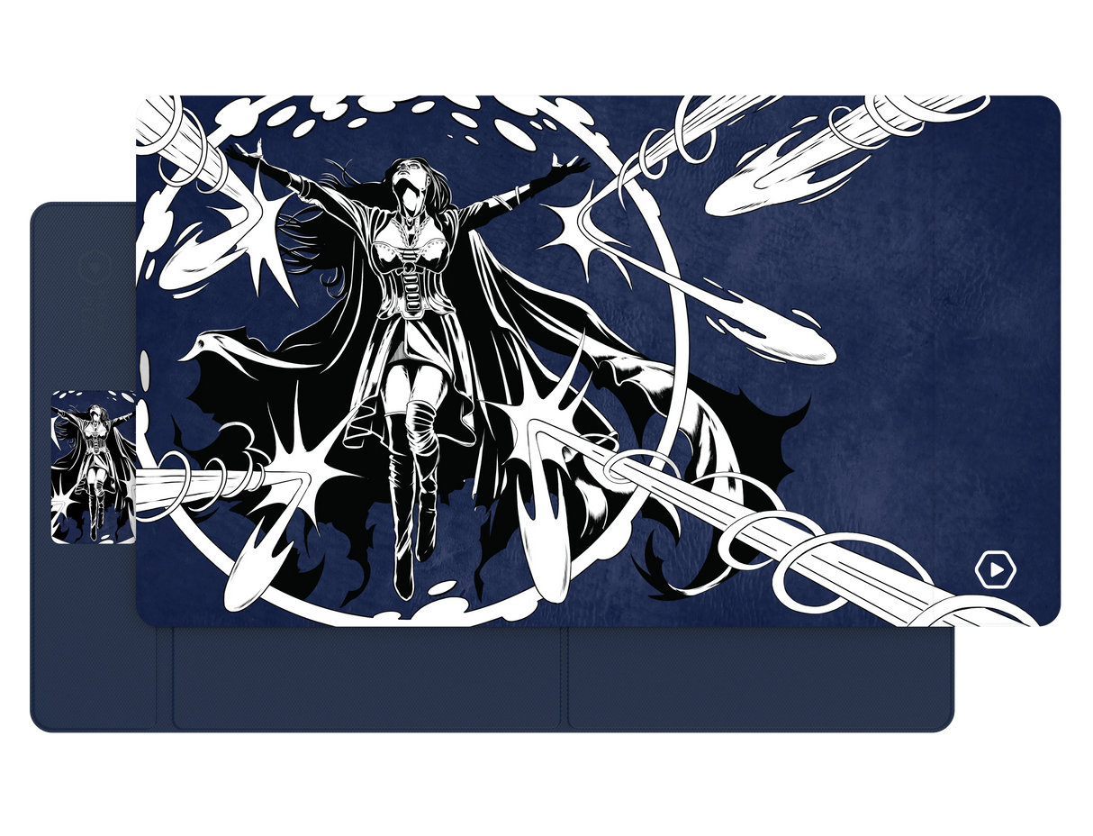 ETB Playmat: Art Masters Series - Phil Stone - Counterspell showing playmat surface and design