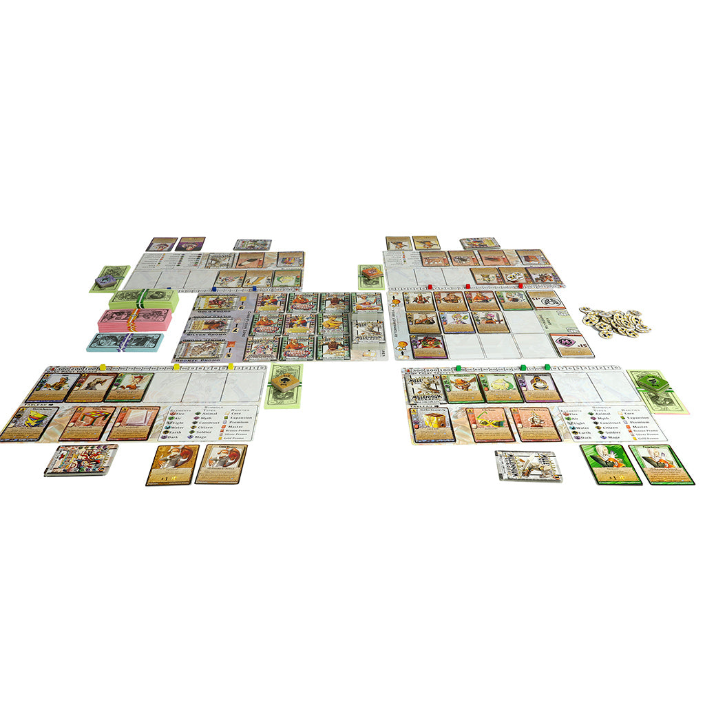 Millennium Blades game components and collectible cards