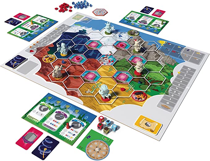 My Little Scythe game components and animal miniature