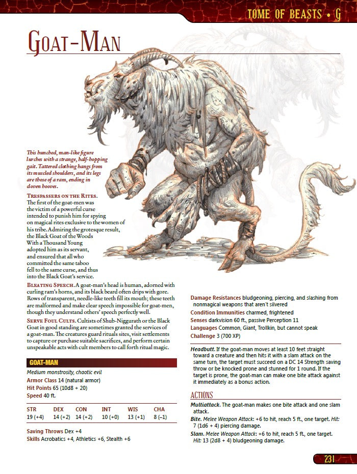 Tome of Beasts 5e
