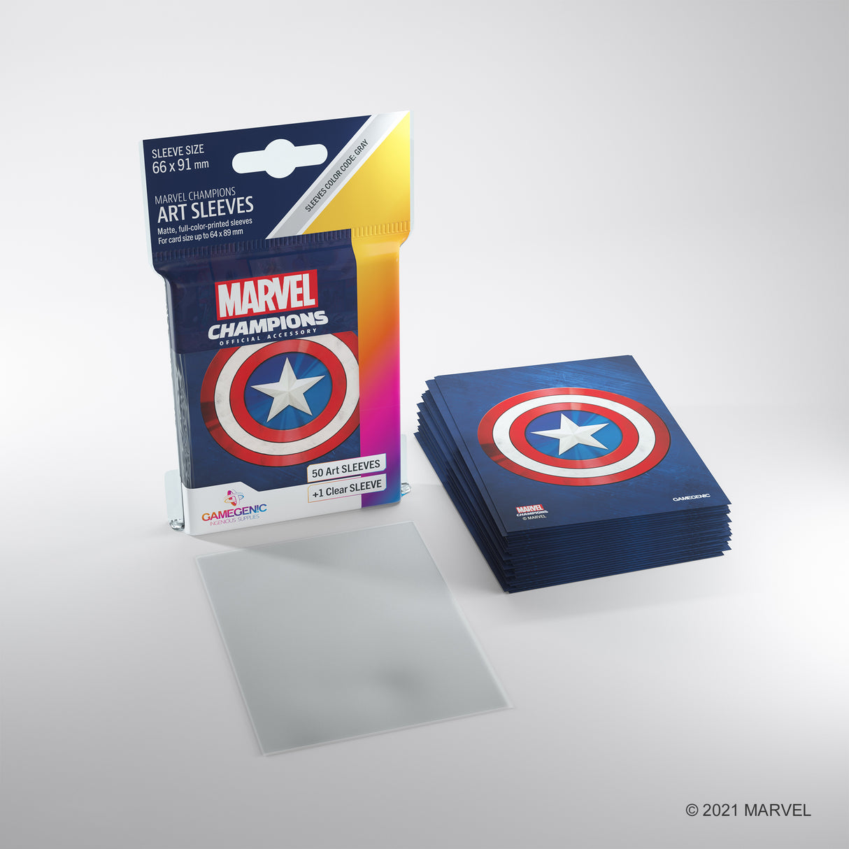 Marvel Champions Art Sleeves: Captain America
