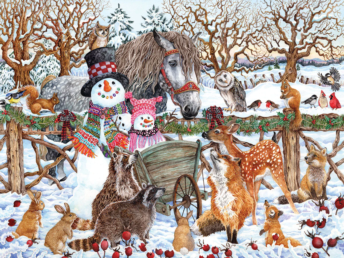 Snowman & Friends - 300 Piece Jigsaw Puzzle White Mountain