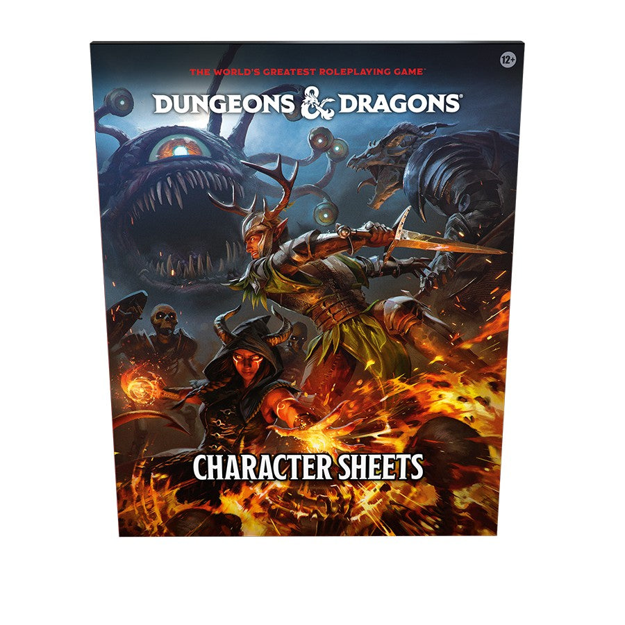 Dungeons & Dragons: Character Sheets 2024 RPG equipment and inventory sections