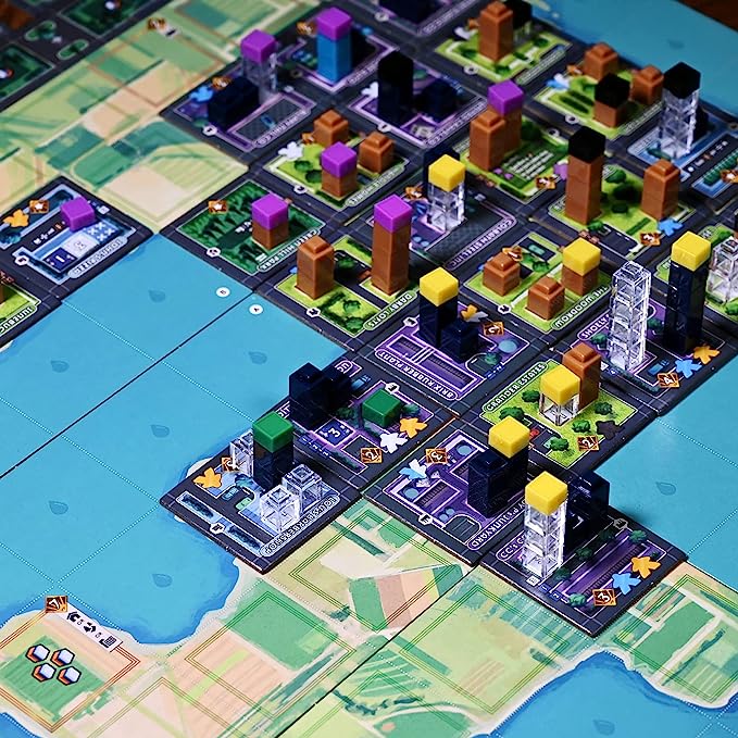 Rolling Heights detailed game pieces and tenant cards