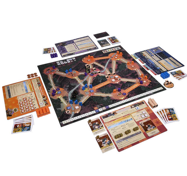 Root: The Underworld Expansion game board and cards