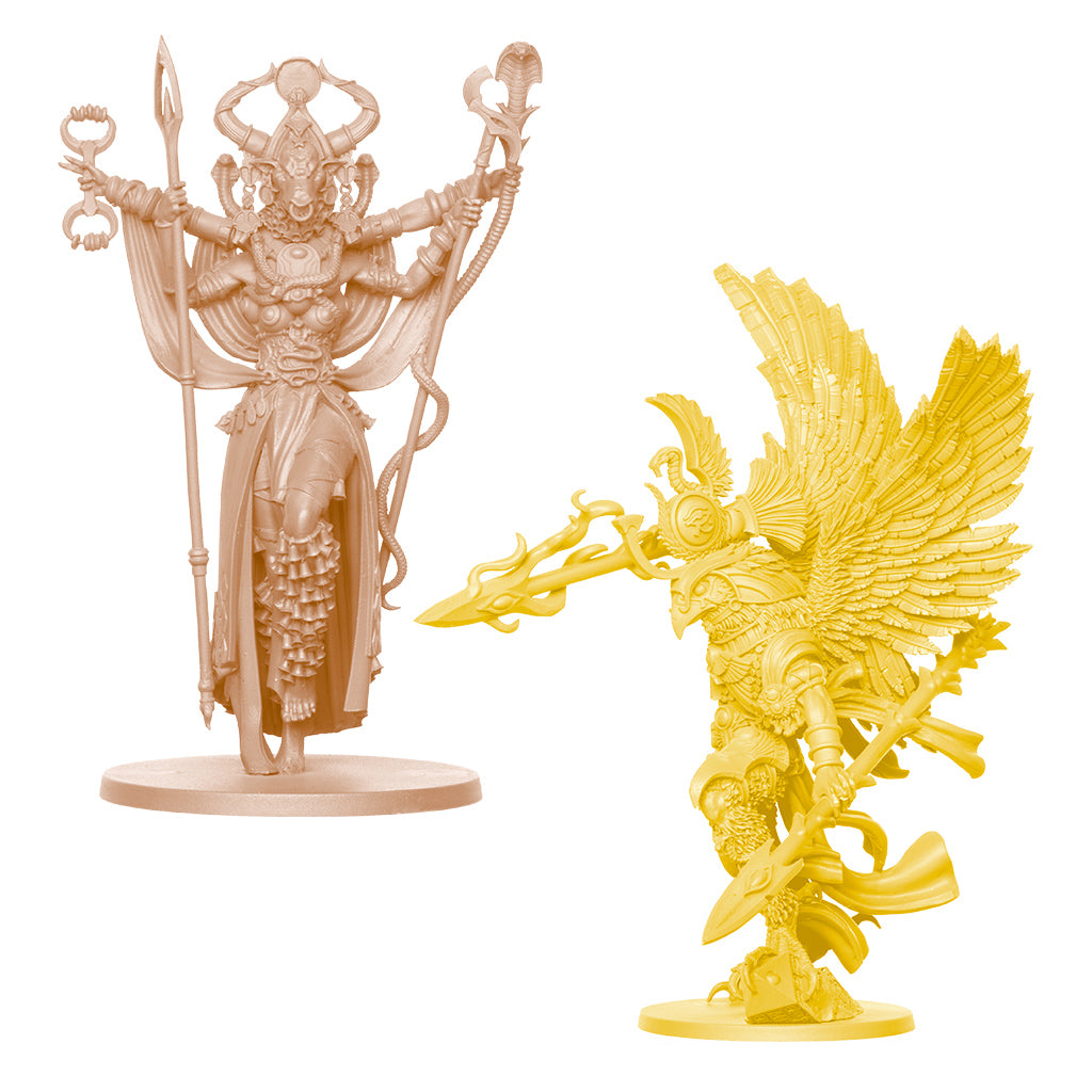 Ankh: Gods of Egypt - Pantheon Expansion god miniatures and figures