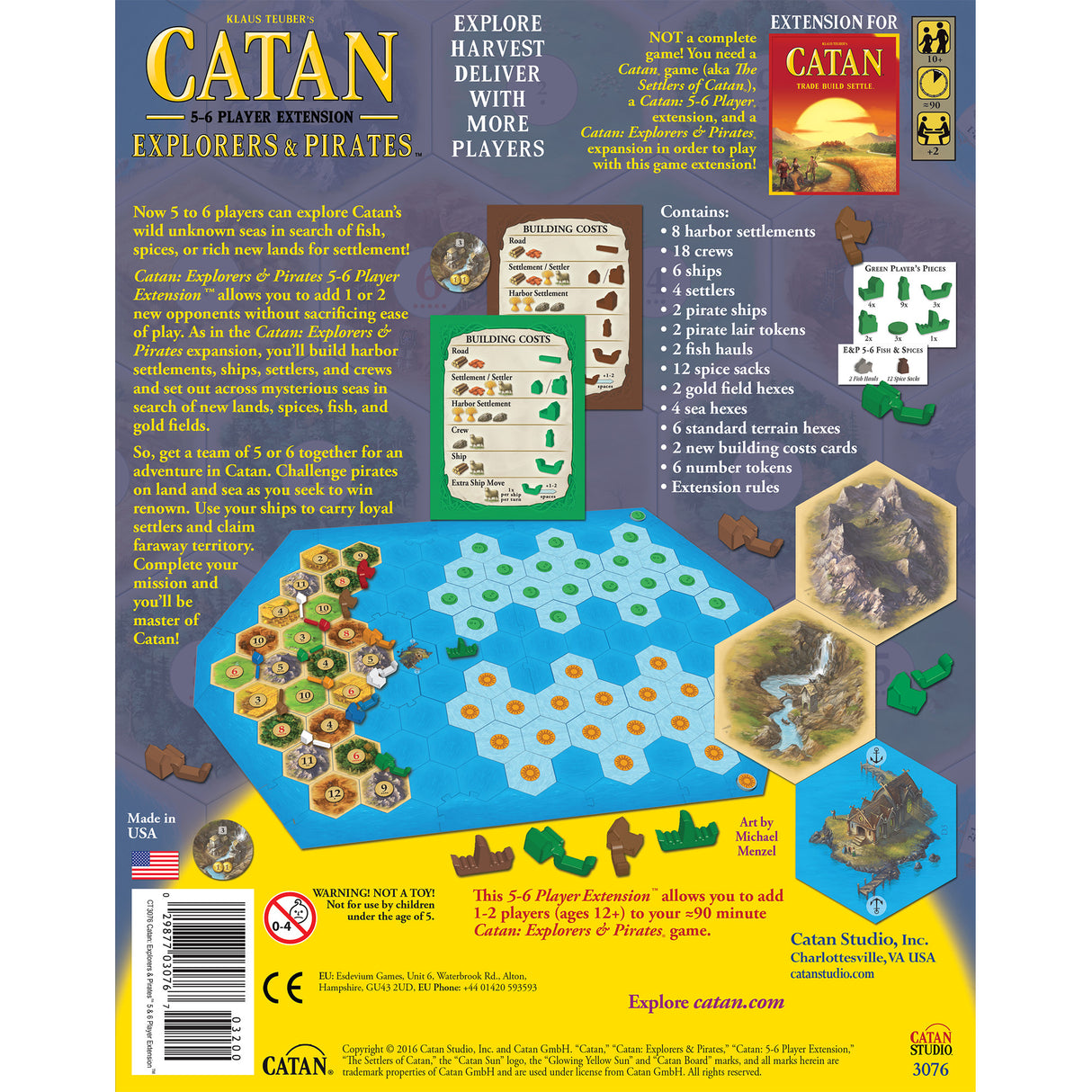 Catan: Extension: Explorers and Pirates 5-6 Player