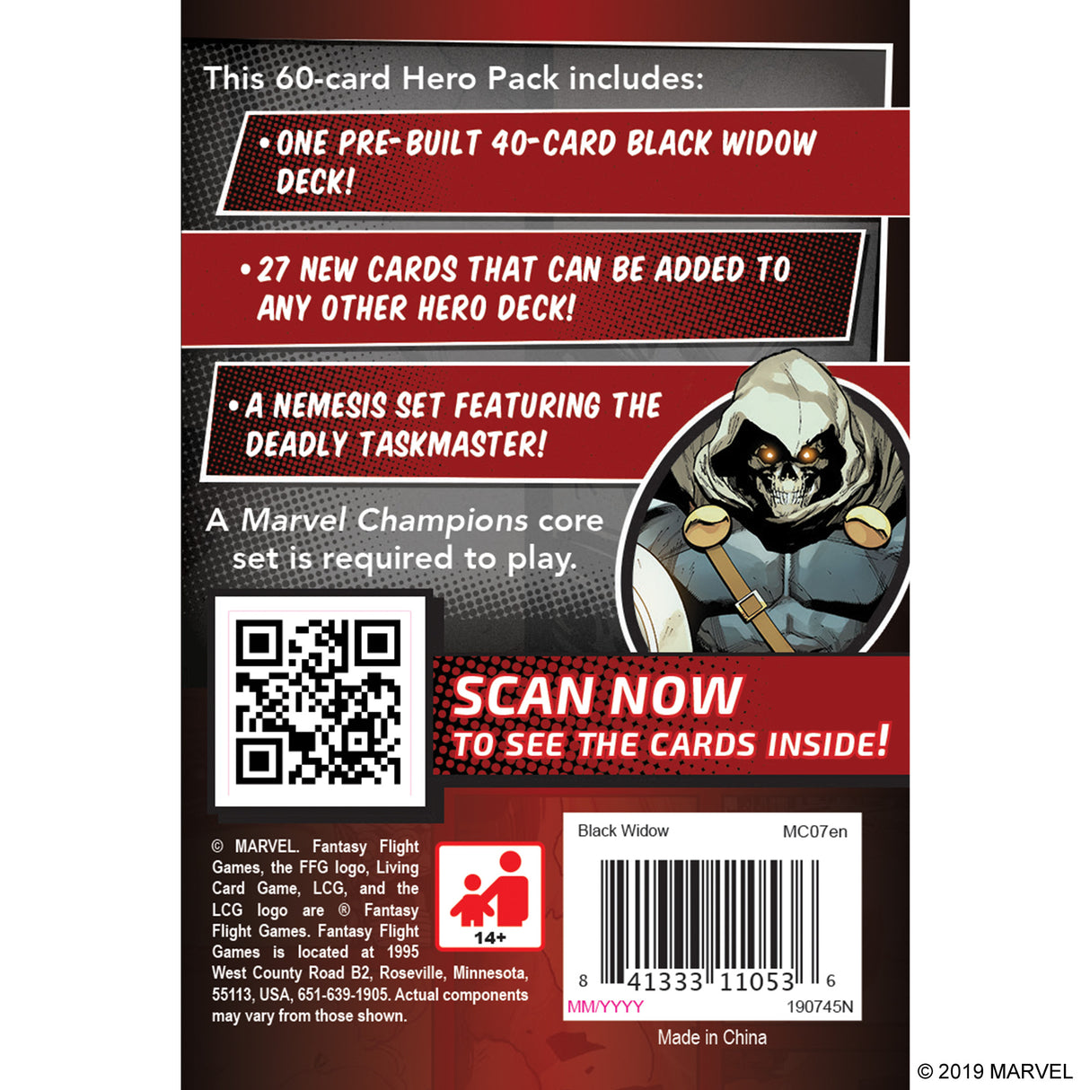 Marvel Champions: The Card Game- Black Widow Hero Pack