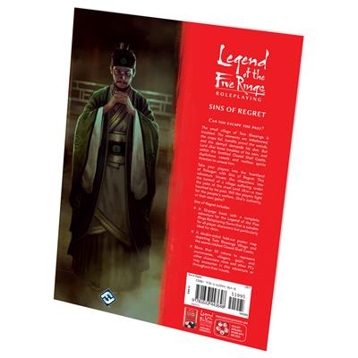 L5R RPG: Sins of Regret Legend of the Five Rings RPG back cover with details